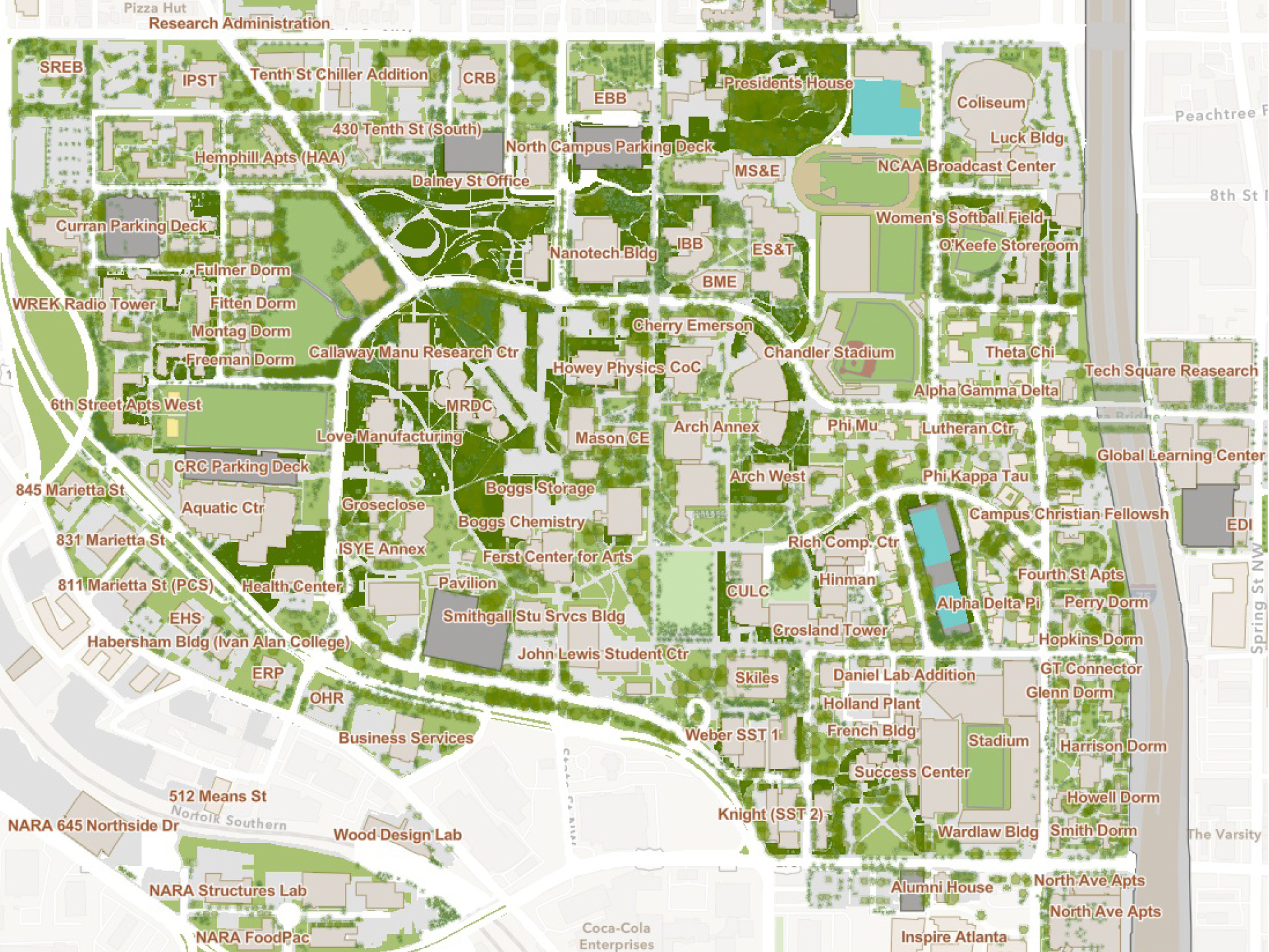 campus maintenance map