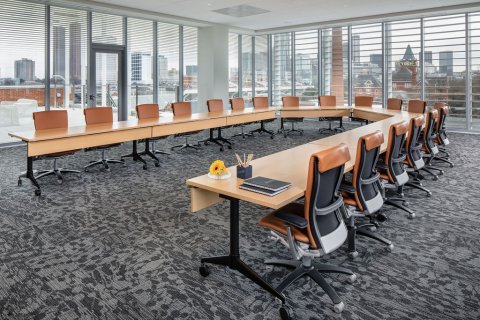 Library interior large conference room